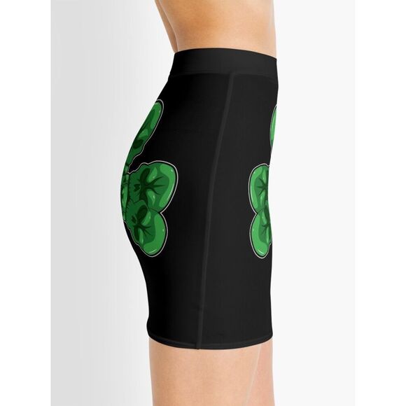 Skull Clover Mini Skirt Size XL - Picture 6 of 11